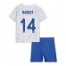 Tanie Strój piłkarski Francja Adrien Rabiot #14 Koszulka Wyjazdowej dla dziecięce MŚ 2022 Krótkie Rękawy (+ szorty)